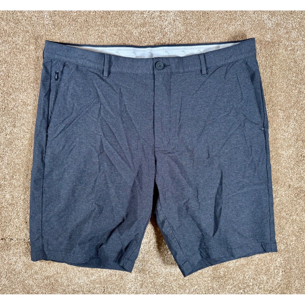Tommy Bahama Mens Shorts Size 38 Charcoal Textured Golf Casual